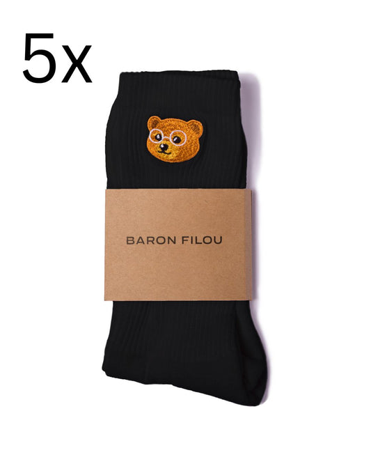 5-Pack Baron Filou Socks – Black
