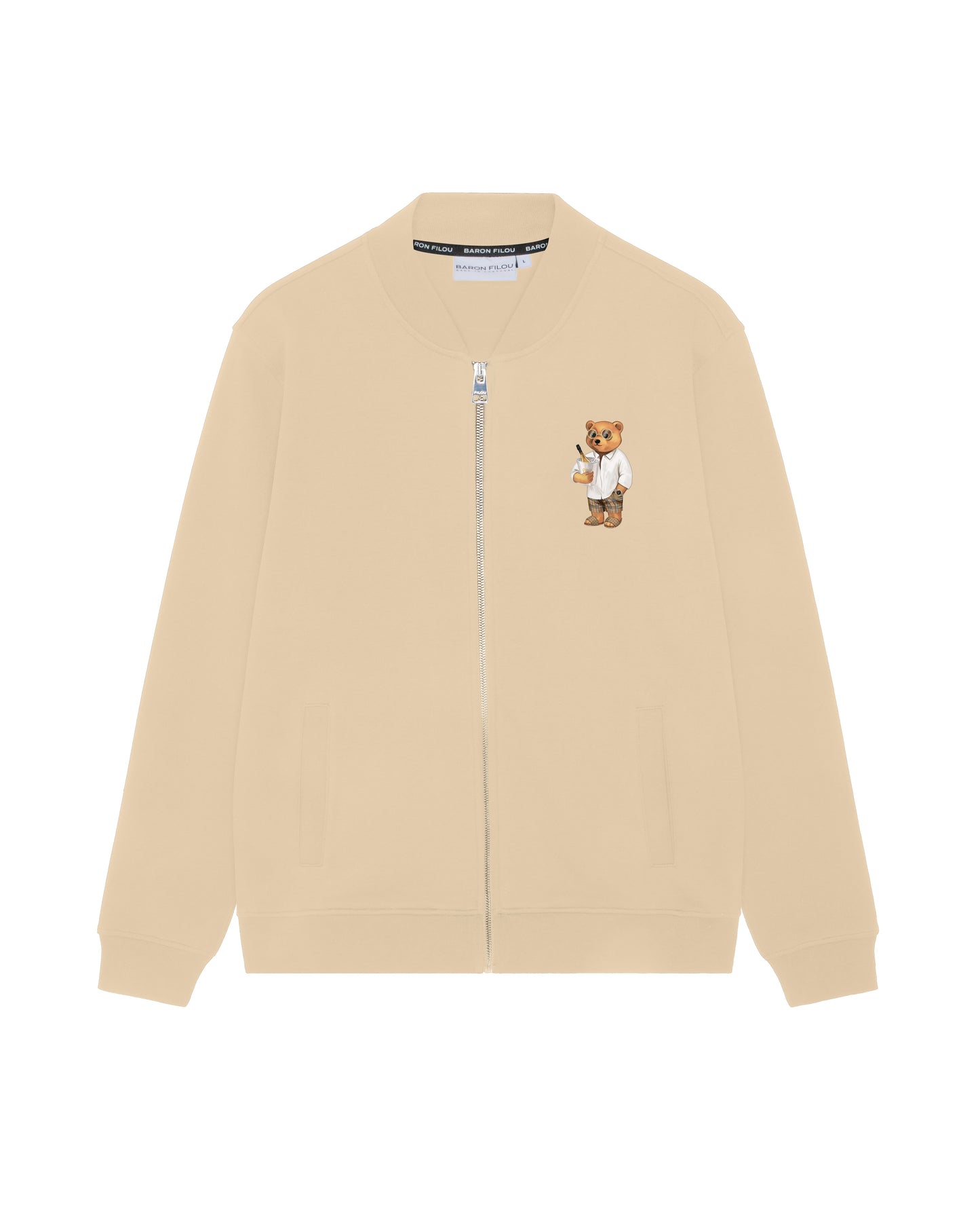 SS24 Sweat Jacket, Filou LXXIX. - Sand brown