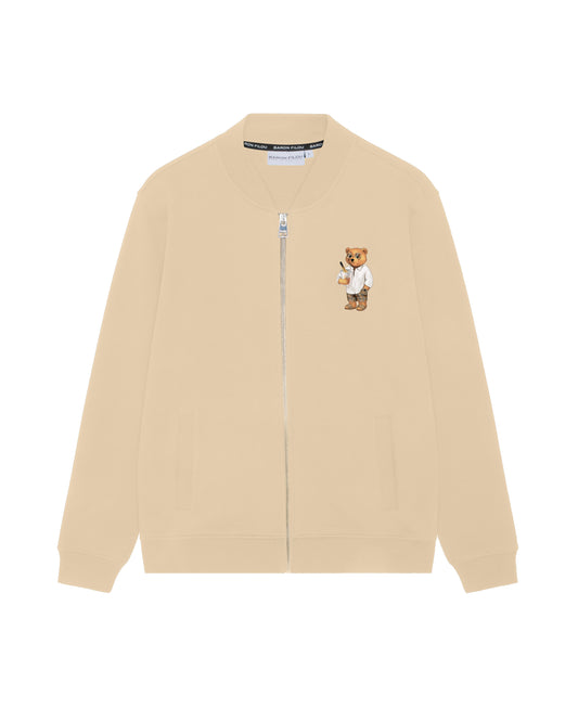 SS24 Sweat Jacket, Filou LXXIX. - Sand brown