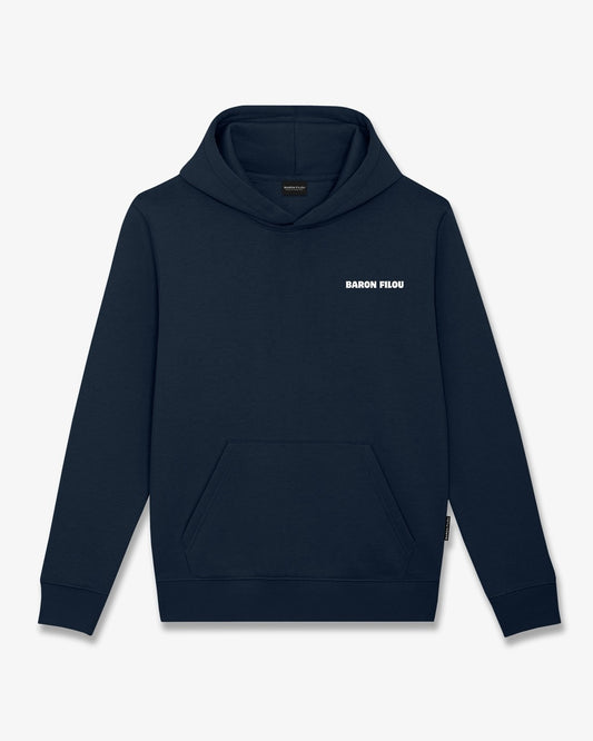 Backprint Hoodie Filou CXXXIII. BARON - Navy blue