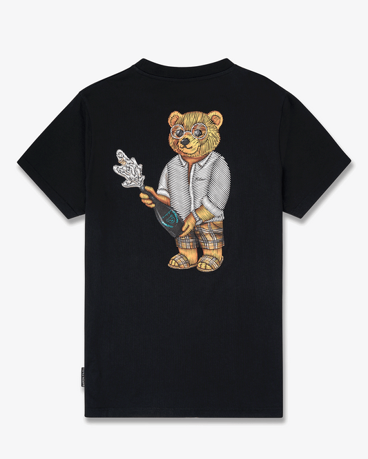 SS25 Backprint T-Shirt with Box Design, Filou CXIV. - Black