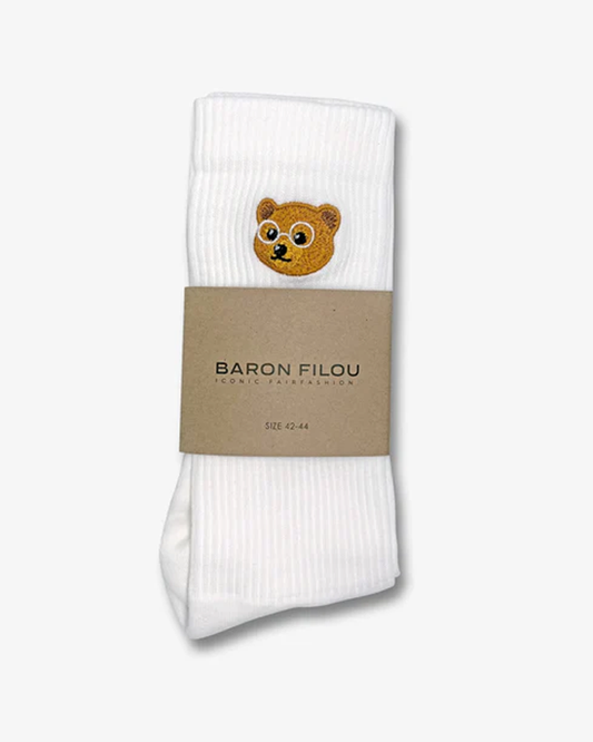 Baron Filou Socks - White
