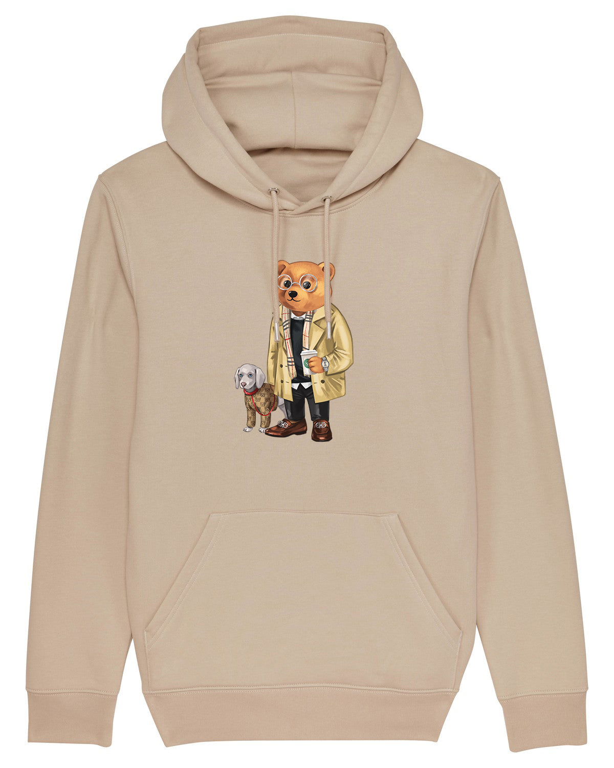 Organic Hoodie Filou IX. - Sand brown
