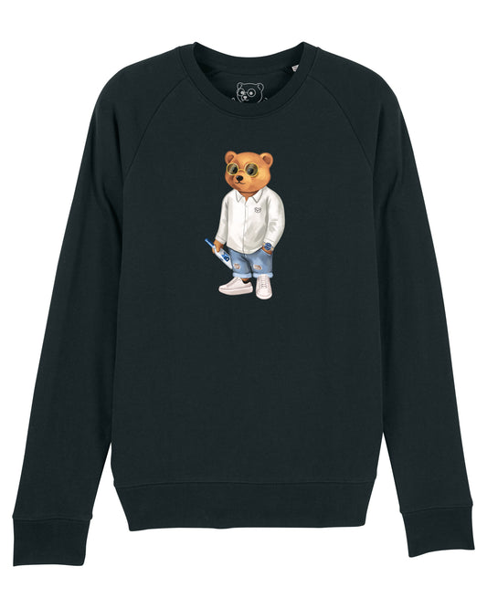 Organic Summer Pullover Filou XVIII. - Black