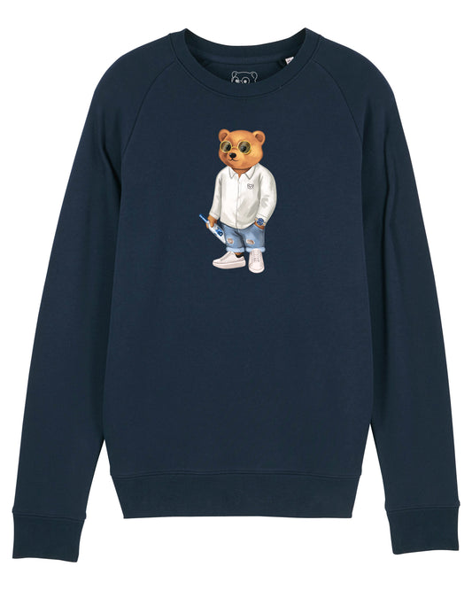 Organic Summer Pullover Filou XVIII. - Navy blue