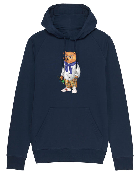 Organic Summer Hoodie Filou X. - Navy blue