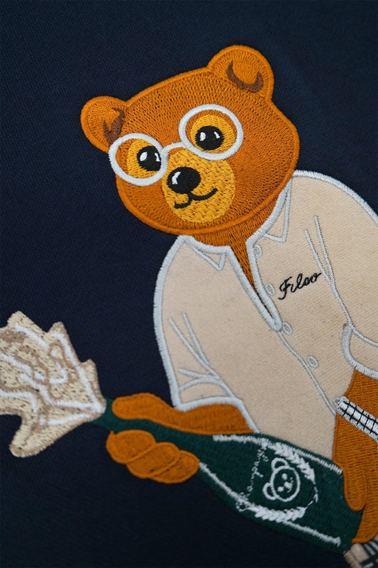 SS25 Embroidered Shorts Filou CXIV. - Navy blue