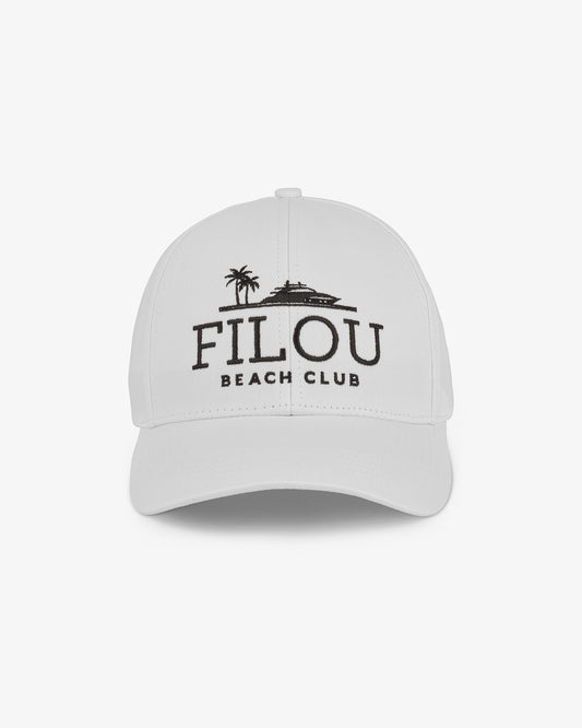 SS25 Cotton Cap FILOU Beach Club - White