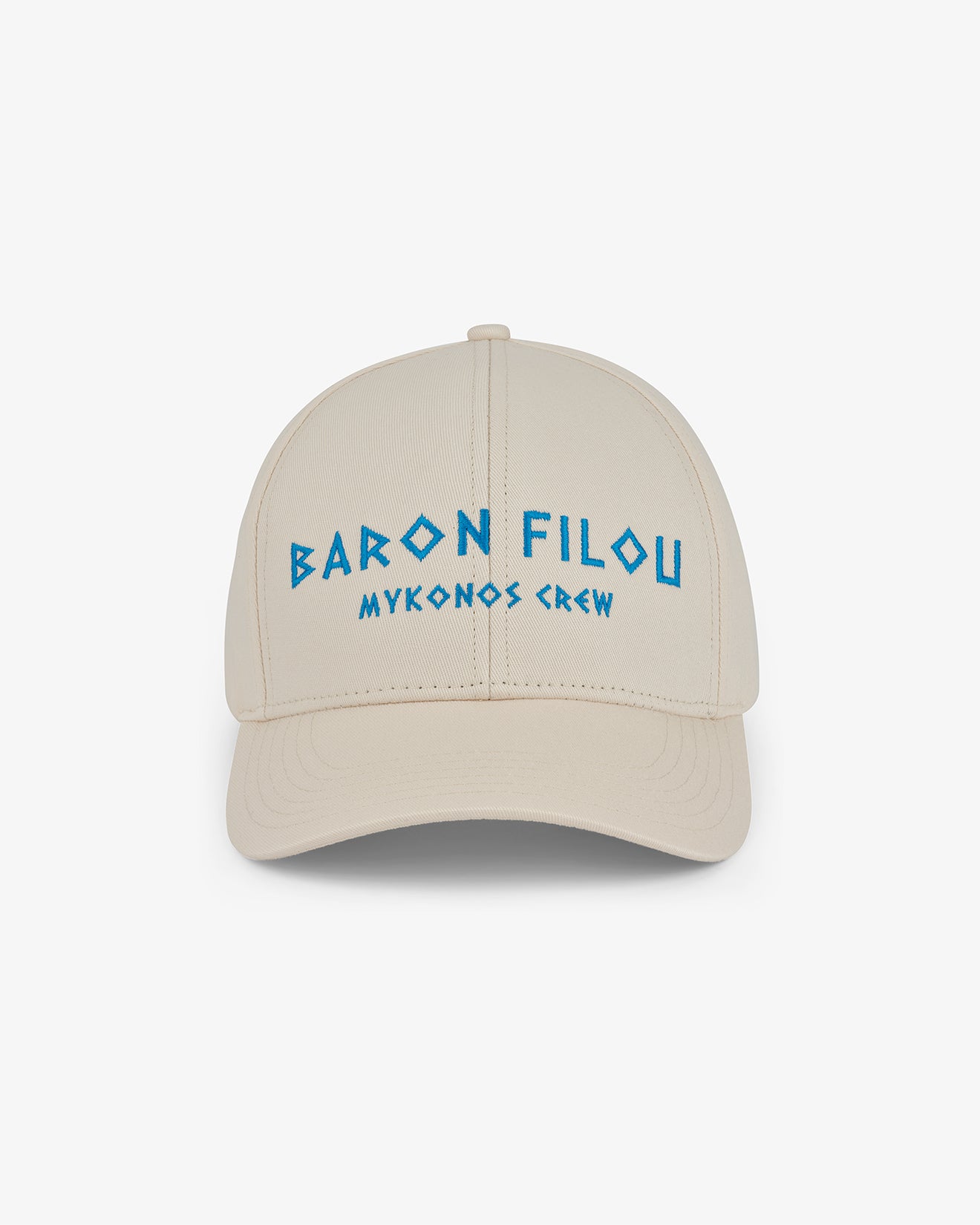 SS25 Cotton Cap Mykonos Crew - Pearl white
