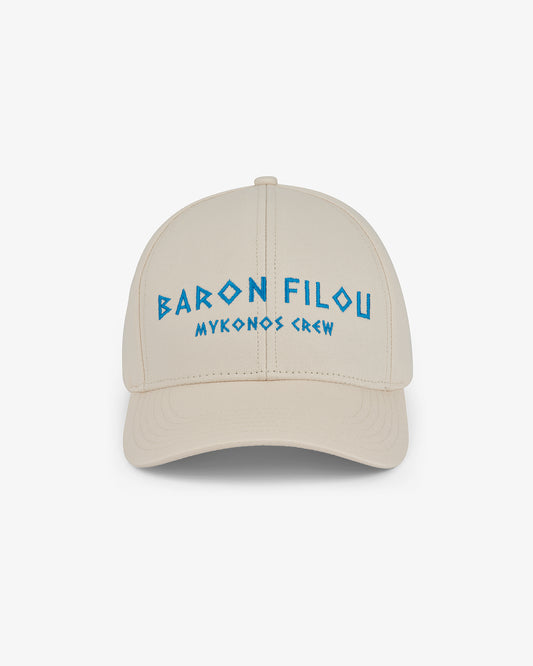 SS25 Cotton Cap Mykonos Crew - Pearl white