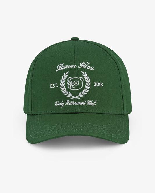 FW25 Embroidered Cotton Cap Early Retirement Club