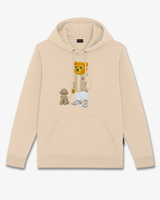 FW25 Embroidered Hoodie Filou CL. - Sand brown