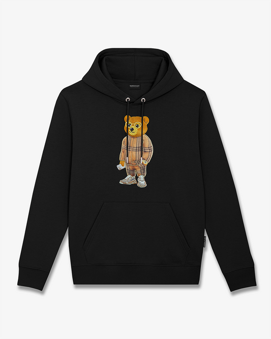 FW25 Embroidered Hoodie Filou CXLVIII. - Black