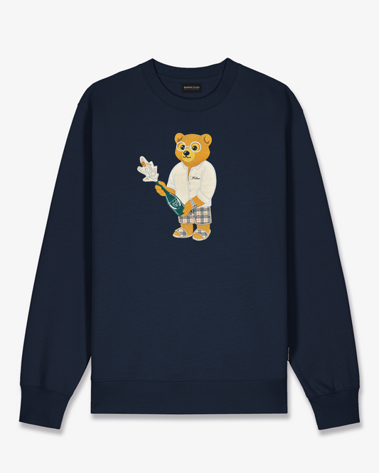 SS25 Embroidered Pullover Filou CXIV. - Navy blue