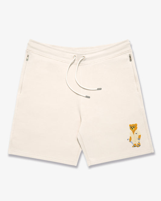 SS25 Embroidered Shorts Filou CXIII. - Pearl white