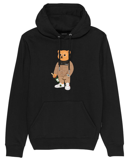 FW24 Organic Embroidered Hoodie Filou CXVI. - Black
