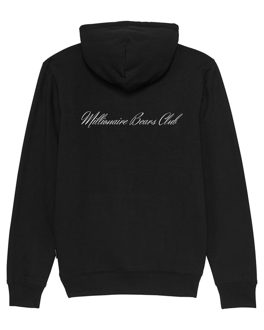 FW24 Organic Embroidered Hoodie Filou CXVI. - Black