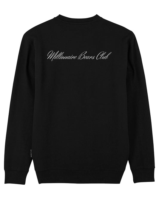 FW24 Organic Embroidered Pullover Filou CXVII. - Black