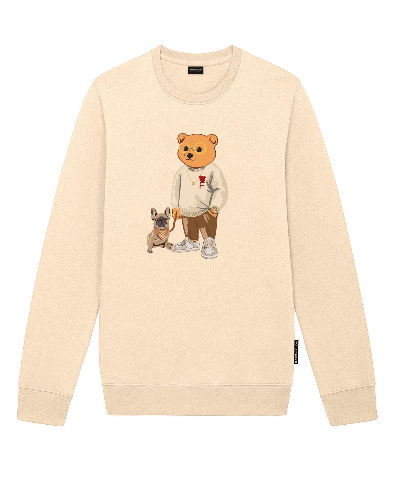FW24 Organic Embroidered Pullover Filou LXXXVIII. - Royal Sand