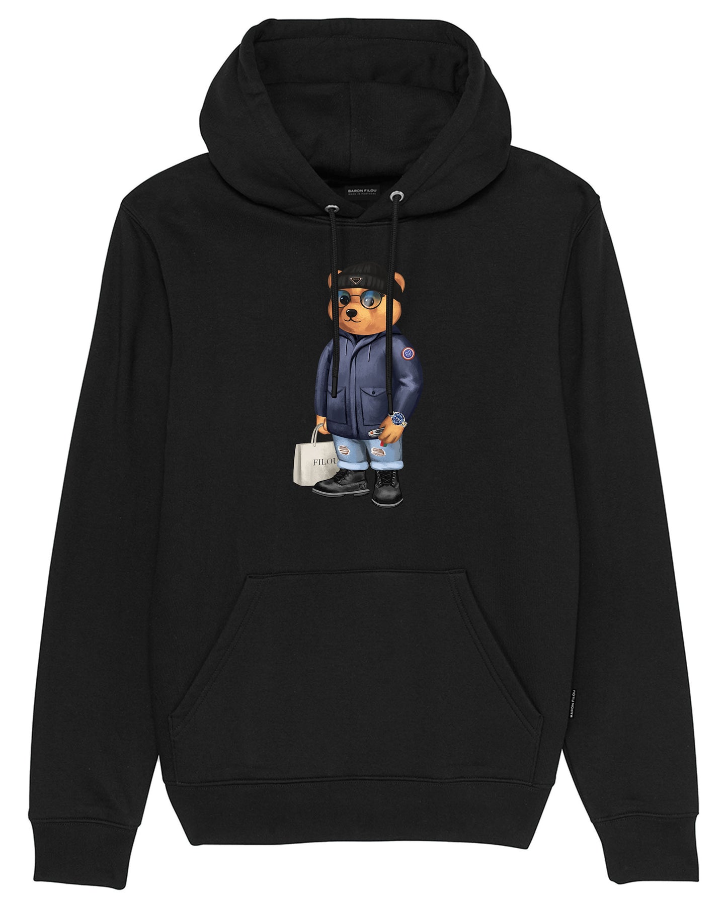 FW24 Organic Hoodie Filou LXXXIX. - Black