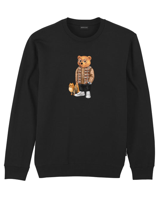 FW24 Organic Pullover Filou LXXXVII. - Black