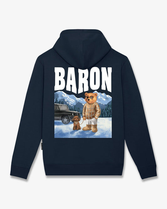 Backprint Hoodie Filou CXXXIII. BARON - Navy blue