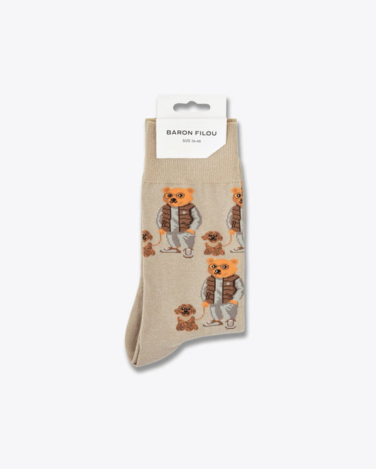FW25 Knit Socks Filou CL. - Sand brown
