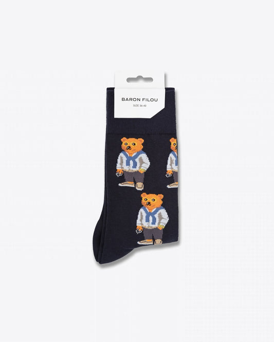 FW25 Knit Socks - Filou CLII. - Navy blue
