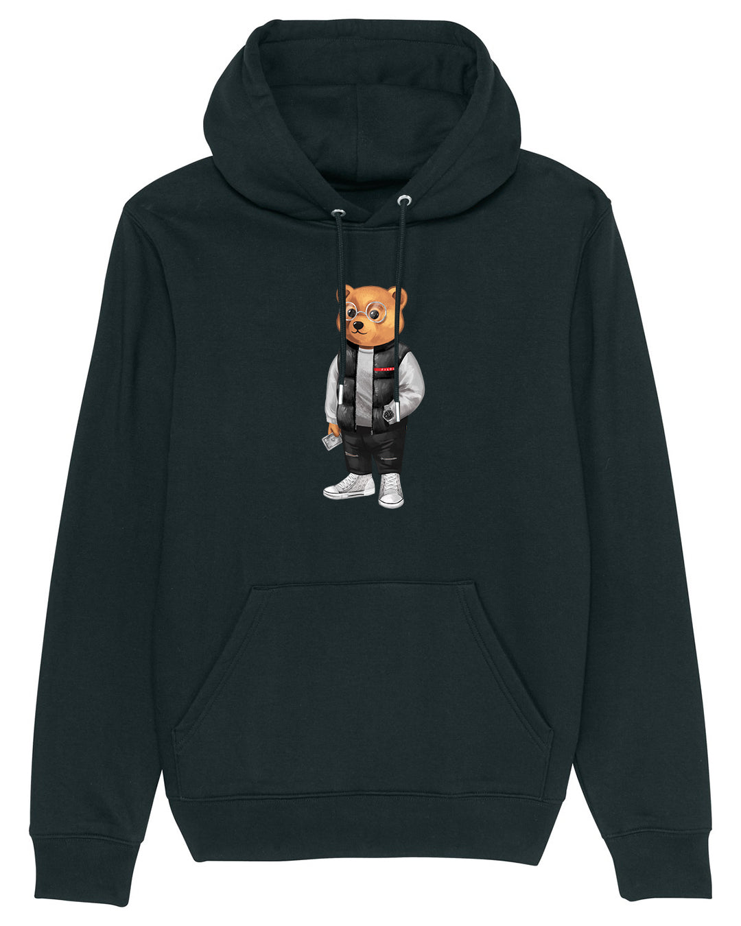 Organic Hoodie Filou CXX. - Black