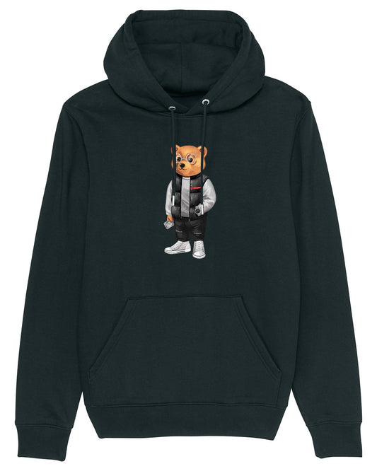 Organic Hoodie Filou CXX. - Black