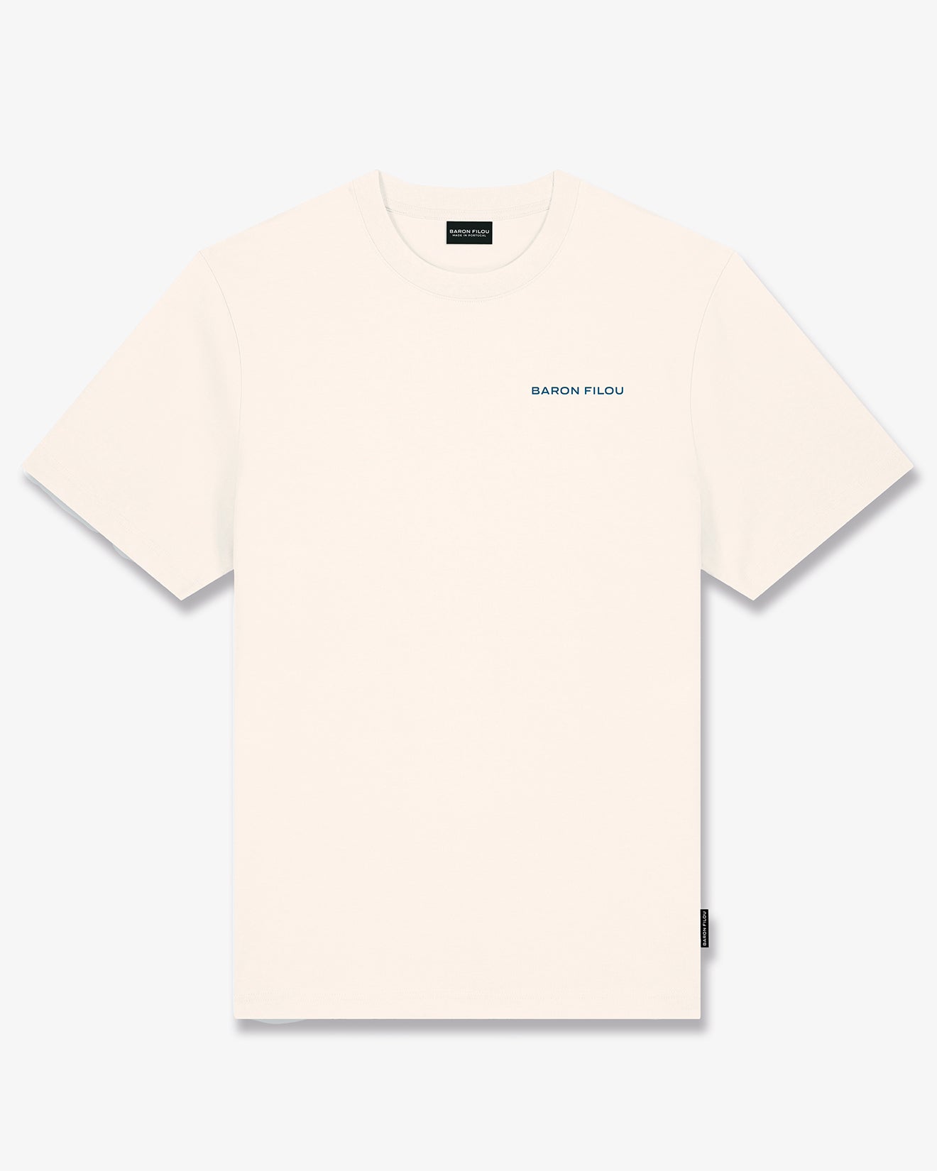 SS25 Oversized Backprint T-Shirt, Filou CXIV. ST.TROPEZ - Pearl white