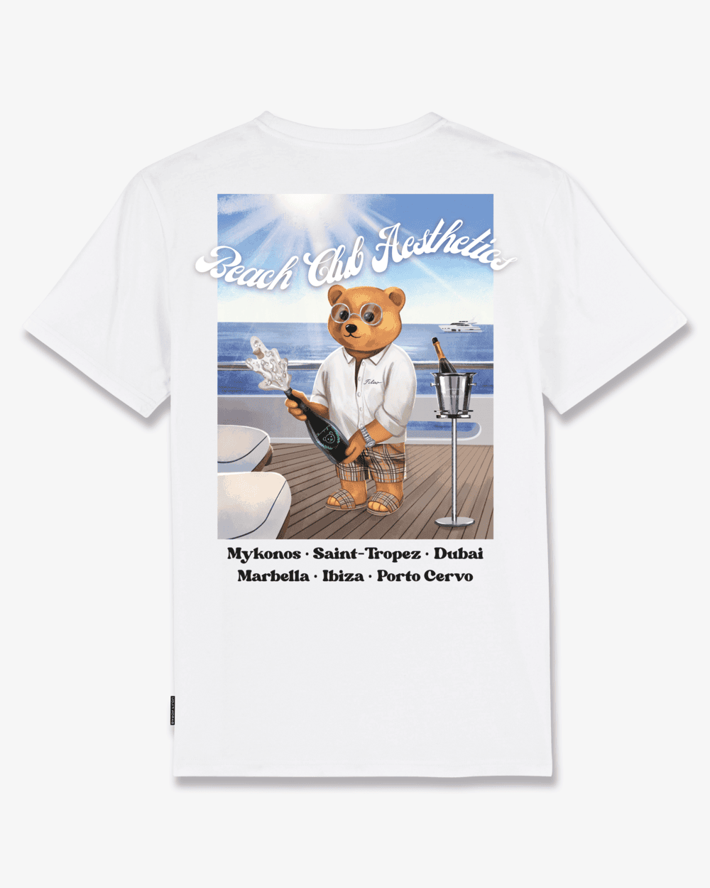 SS25 Poster Backprint T-Shirt, Filou CXIV. - White