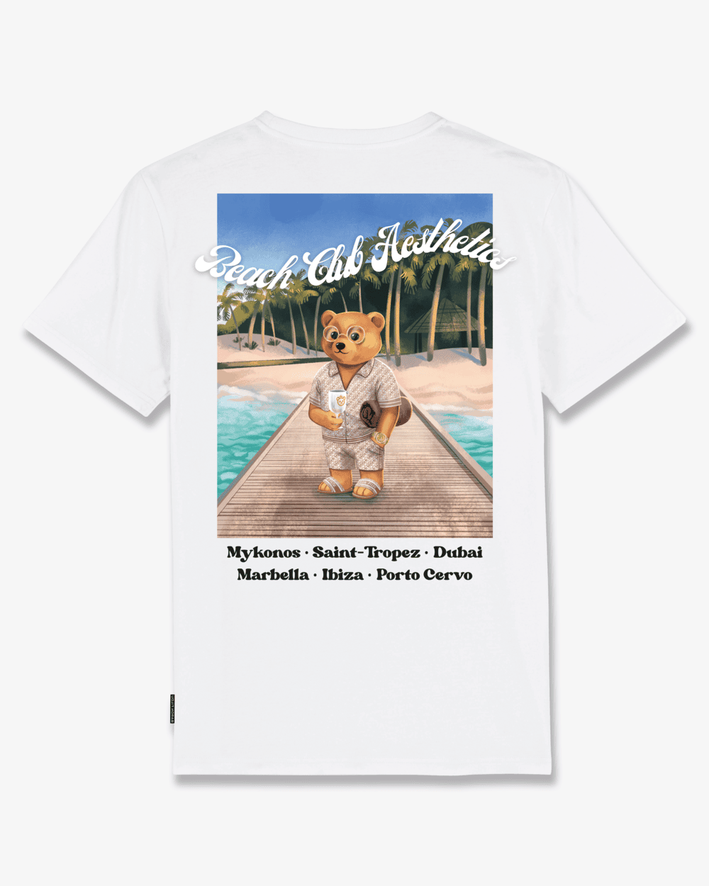 SS25 Poster Backprint T-Shirt, Filou CXV. - White