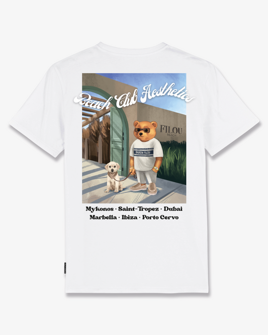 SS25 Poster Backprint T-Shirt, Filou CXXIV. - White