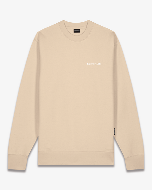 FW25 Pullover Oval Backprint Filou CL. - Sand brown