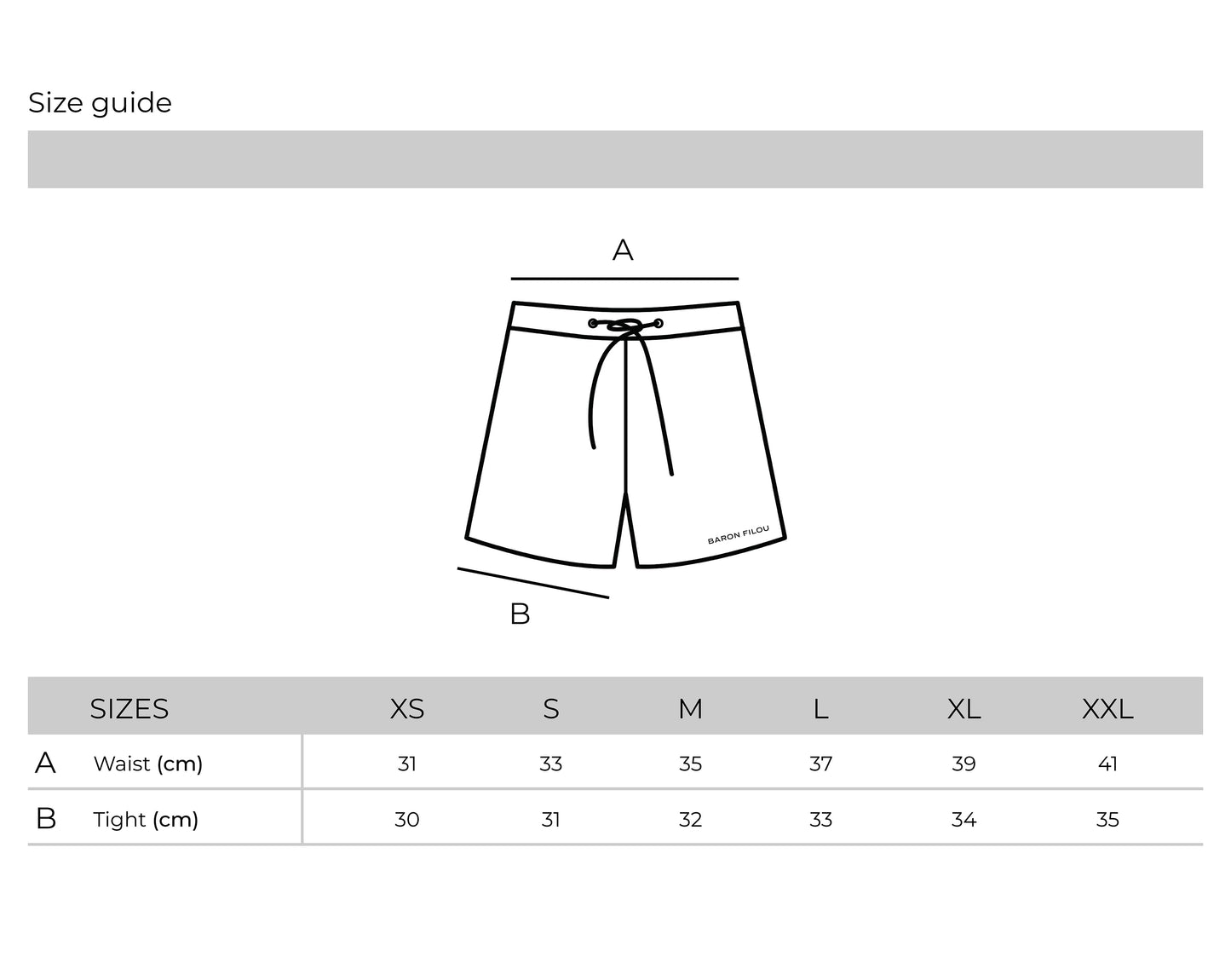 SS25 Swim Shorts Filou CXVIII. - Black