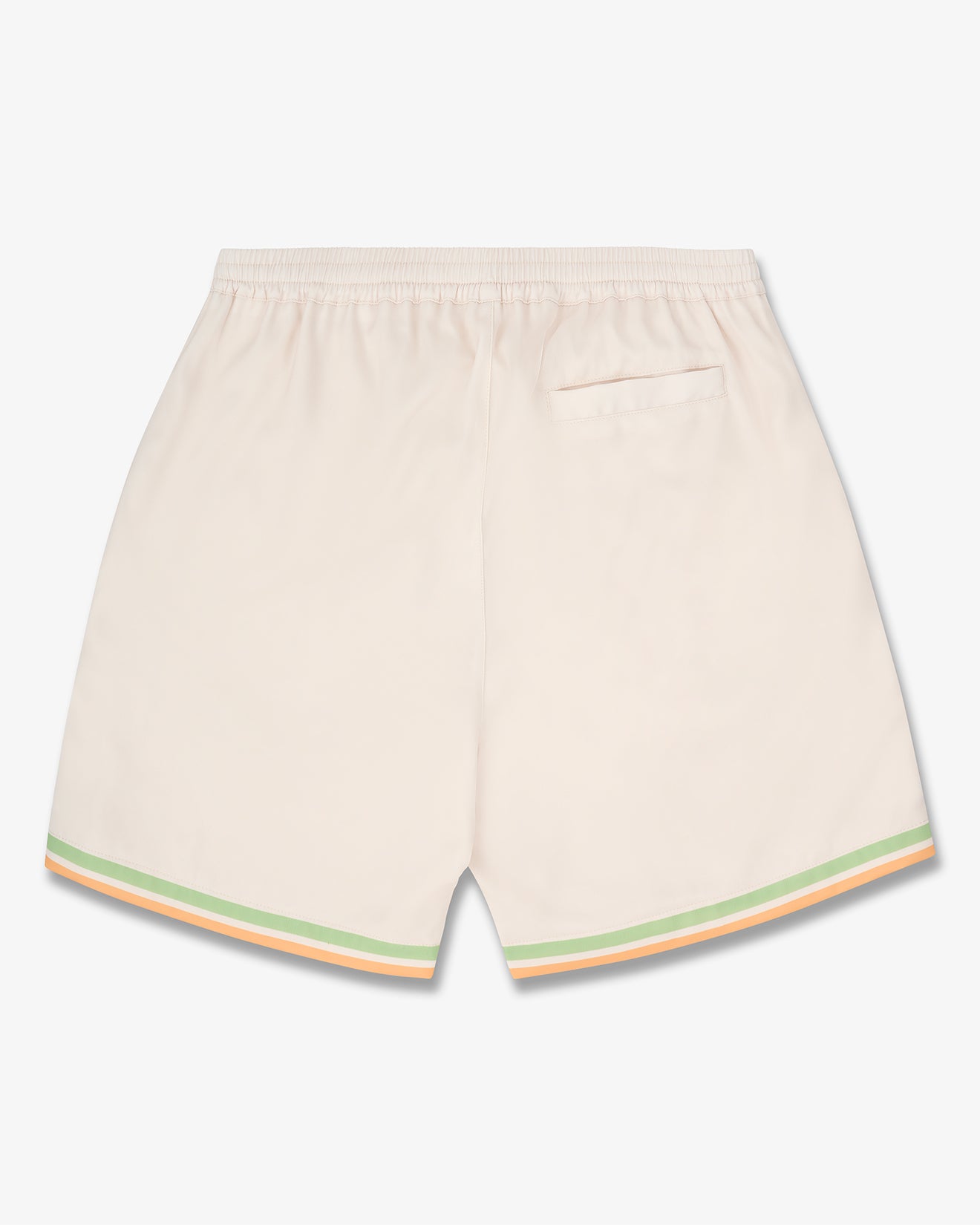 SS25 Shorts with Stripes - Pearl white