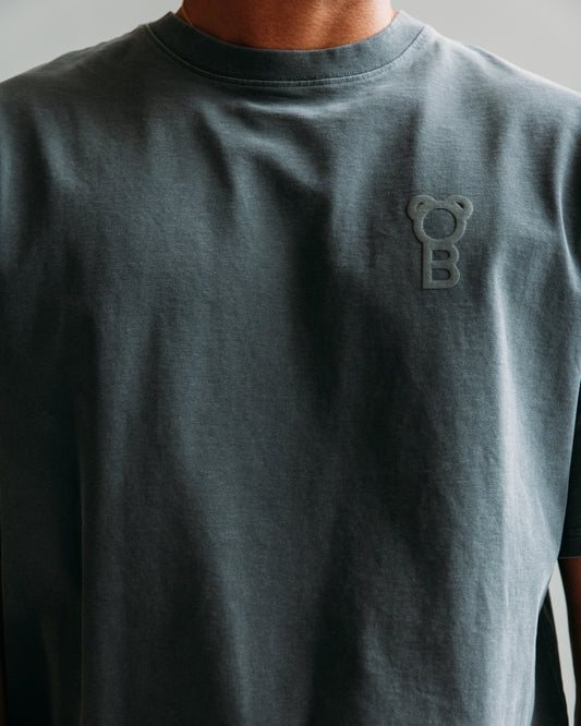 Signature Oversized T-Shirt - Stone wash grey