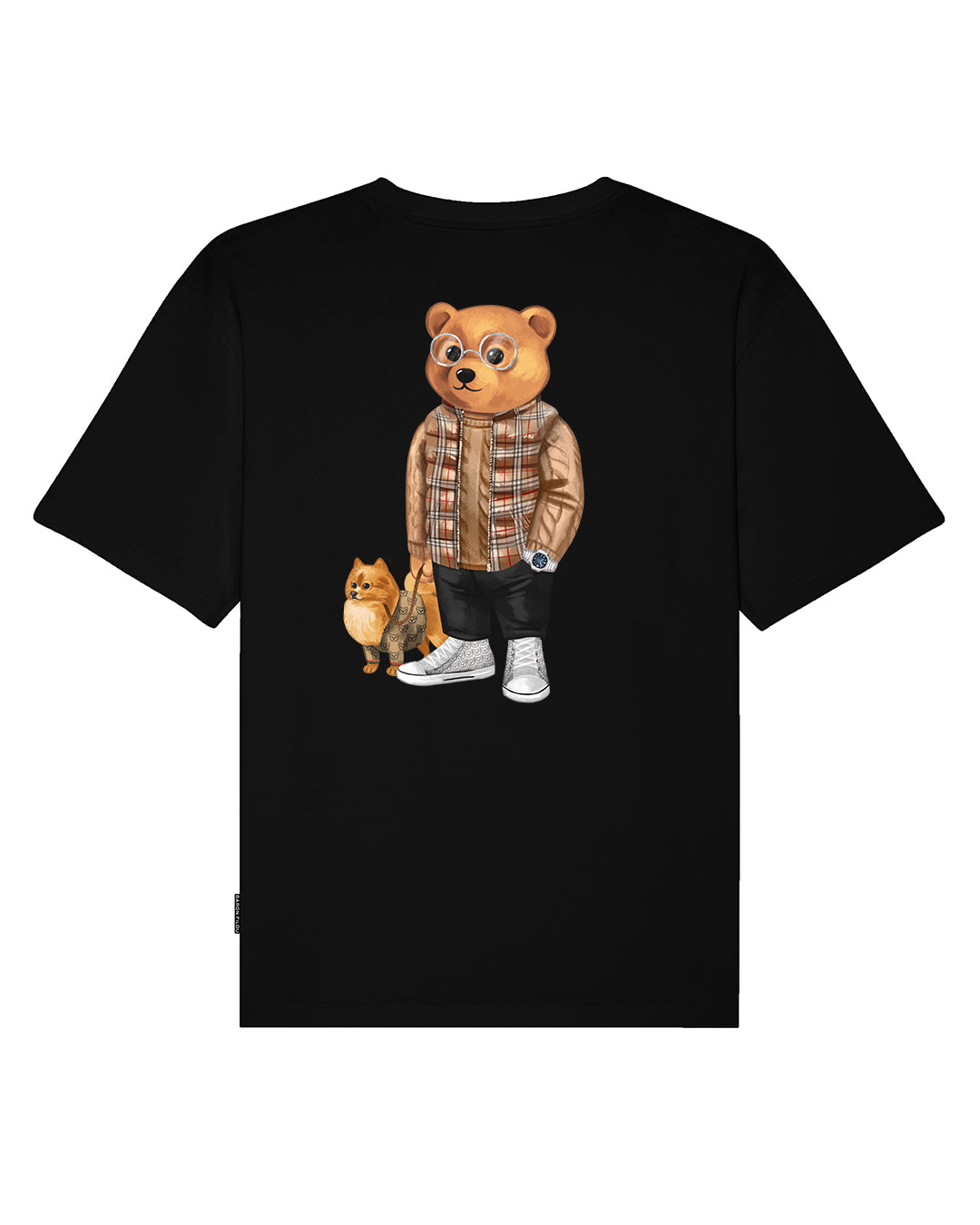 FW24 Organic Oversized Backprint T-Shirt, Filou LXXXVII. - Black