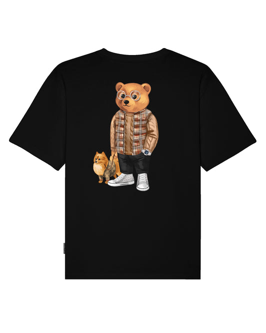 FW24 Organic Oversized Backprint T-Shirt, Filou LXXXVII. - Black