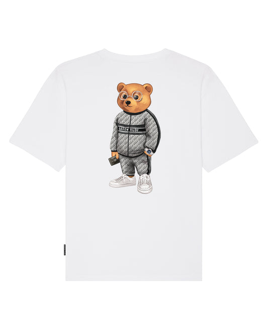 FW24 Organic Oversized Backprint T-Shirt, Filou CXVII. - White