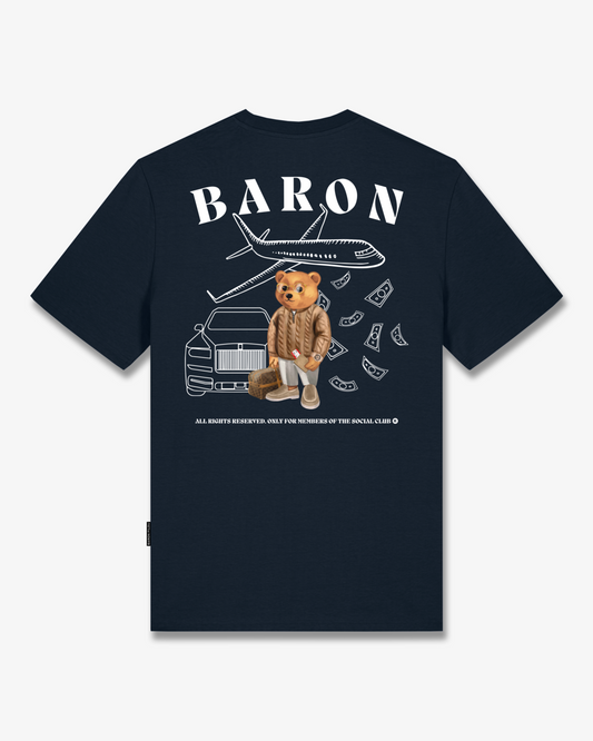 FW25 T-Shirt Backprint Filou CXLVI. BARON - Navy blue