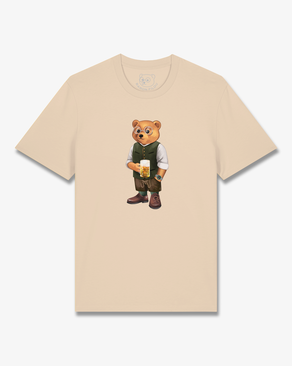 Organic T-Shirt Filou CXIX. - Sand brown