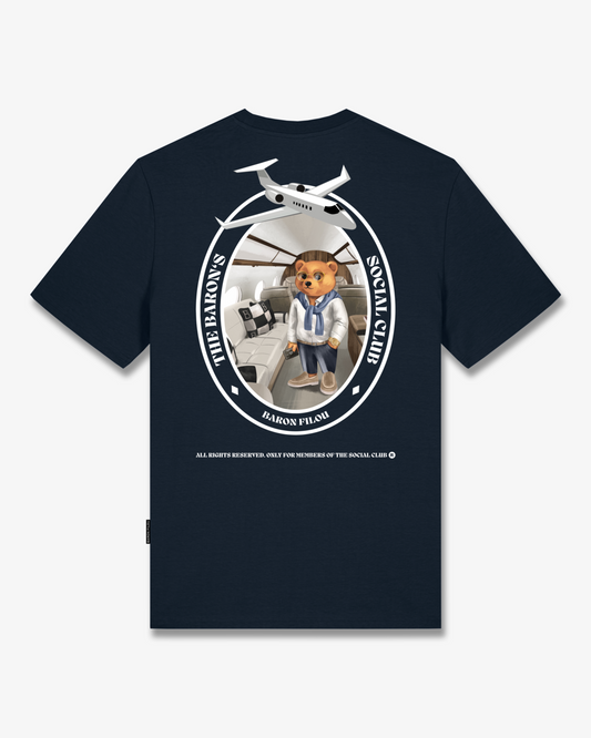FW25 T-Shirt Oval Backprint Filou CLII. - Navy blue
