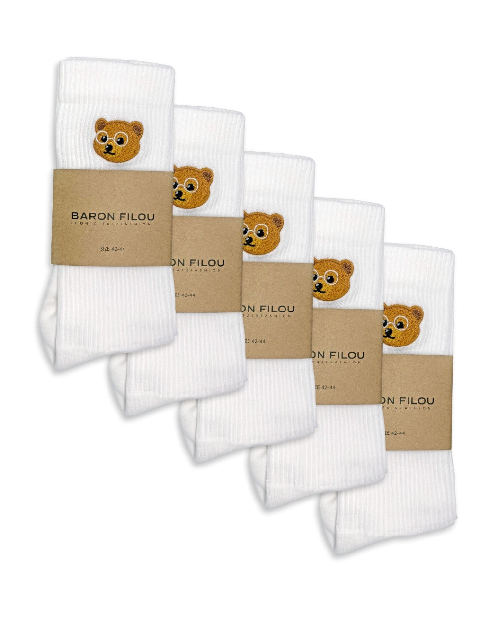 5-Pack Baron Filou Socks – White