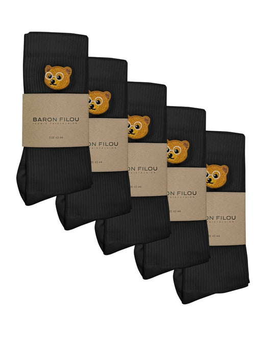 5-Pack Baron Filou Socks – Black