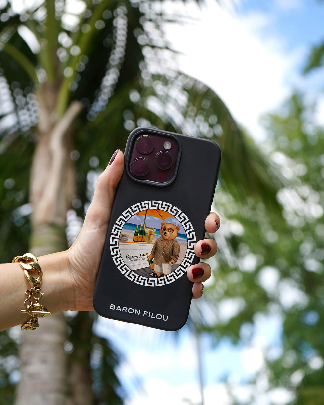 SS25 iPhone Case Baron Filou Greek-Style - Black