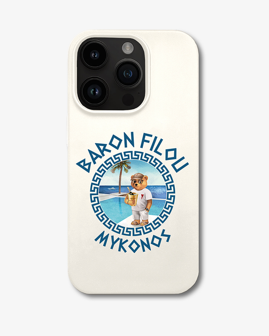 SS25 iPhone Case Baron Filou Mykonos - White
