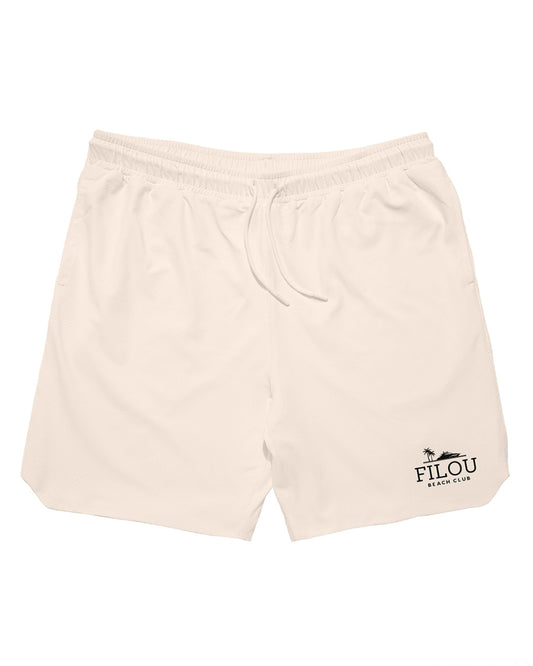 SS25 Mesh Shorts FILOU Beach Club - Pearl white