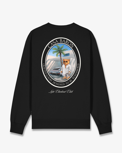 SS26 Oval Backprint Pullover Filou CLXVIII. - Black